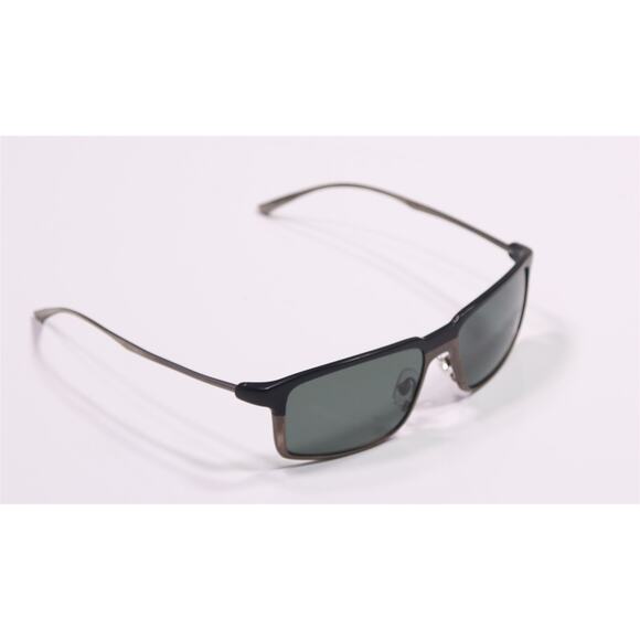 Kiton Titanium Napoli Gray Black Two Tone Luxury Round Sunglasses Made in Japan - Picture 1 of 8